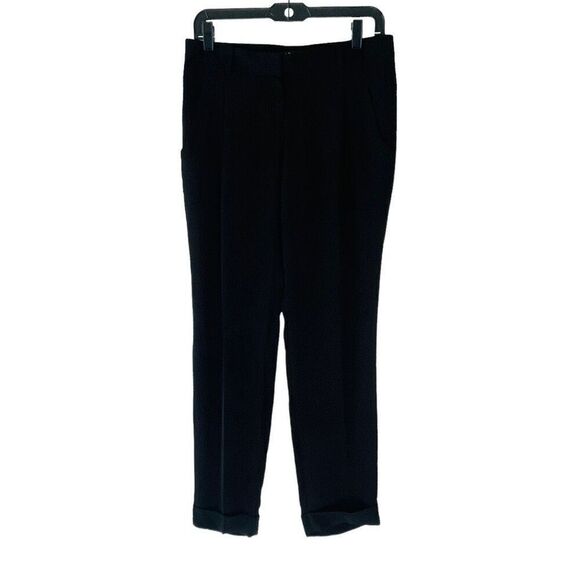 Theory Black Silk Dress Pants size 4 - Picture 3 of 12